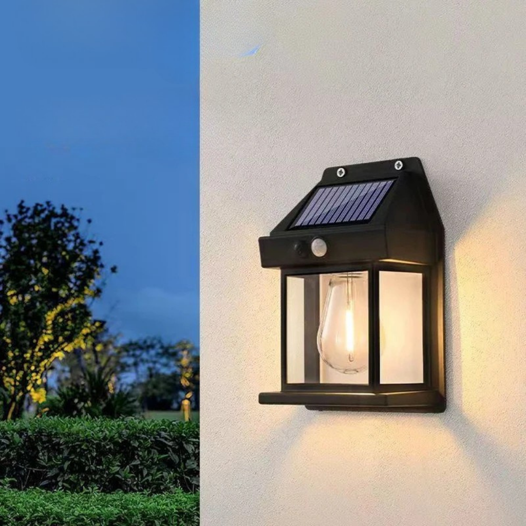 Foco Solar de Ampolleta con Sensor — Complemento Interior/Exterior