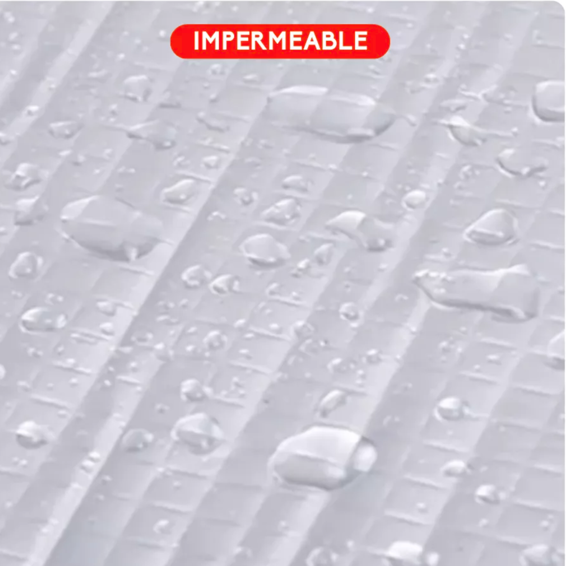 Agua escurriendo sobre la superficie sellada