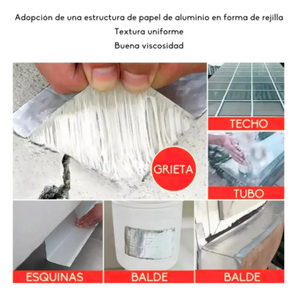 Aplicaciones: techo, tubo, esquinas y canaletas