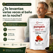 Pumpkin Seed Oil + Saw Palmetto | 90 Capsulas